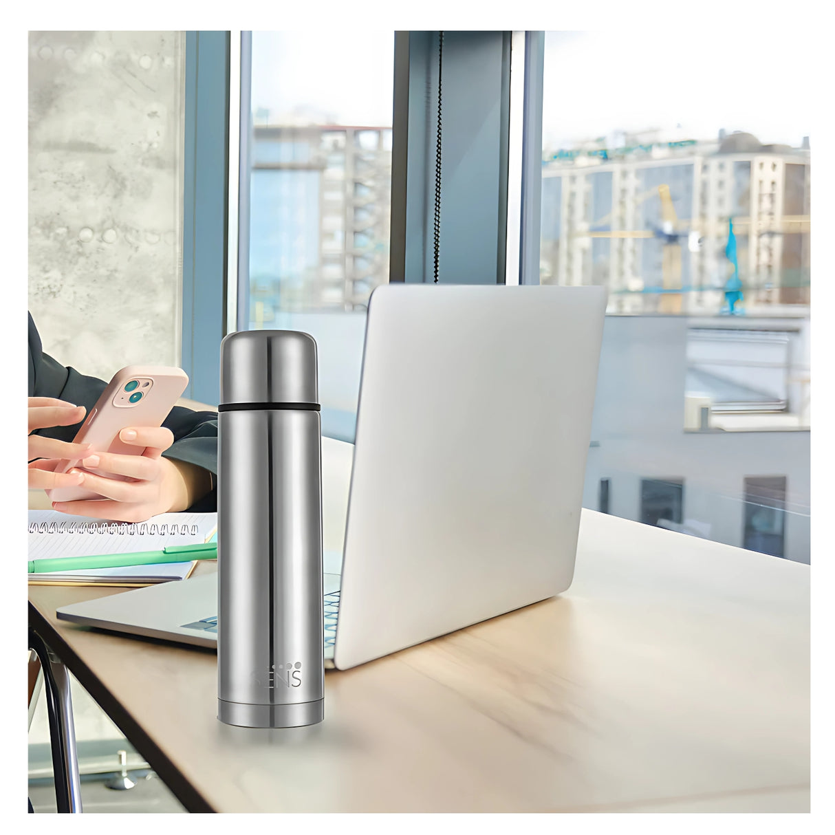 Sens Hydra Splash Vacuum Insulated Bottle 500 ml - Silver_4