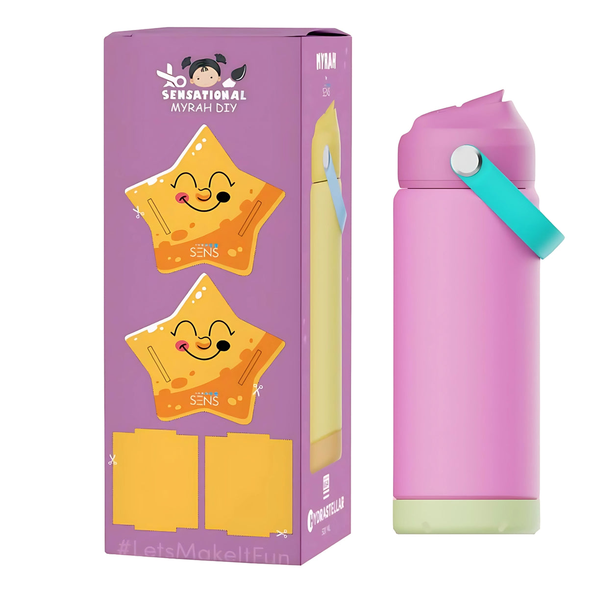 Sens Hydra Stellar SS Water Bottle 500 ml - Lilac Dreams_6