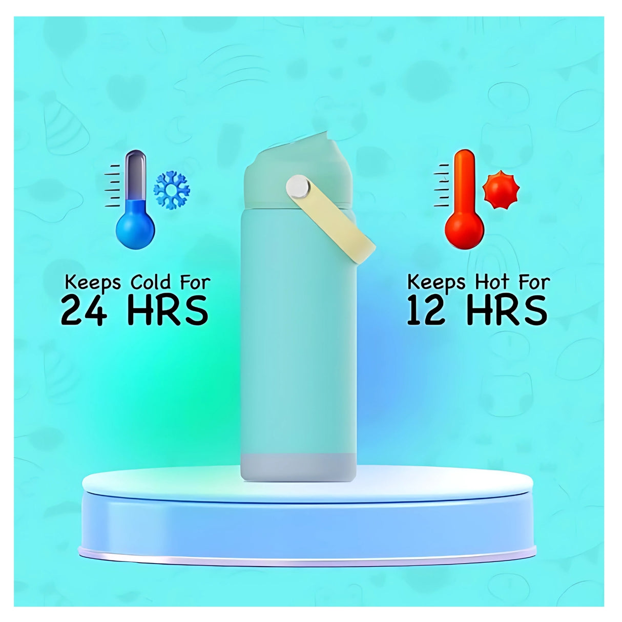 Sens Hydra Stellar SS Water Bottle 500 ml - Mermaid Splash_5