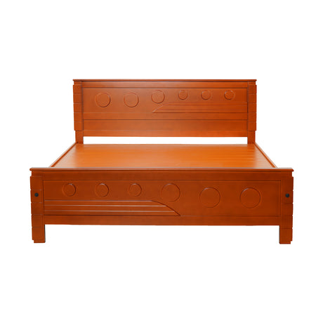 Settle Dartford Wooden Bed King Size - Teak Finish