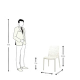 Settle Emperor Armless Plastic Chair – Milky White