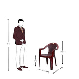 Settle Lite Arm Plastic Chair – Teakwood