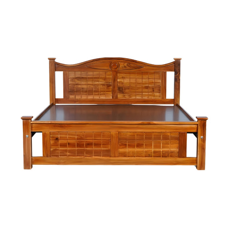 Settle Sofia Wooden Bed King Size - Natural Finish