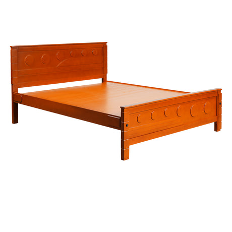 Settle Dartford Wooden Bed Queen Size - Teak Finish