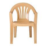 Settle Ease Arm Plastic Chair - Beige