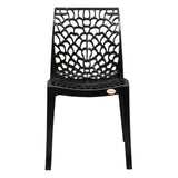 Settle Emperor Armless Plastic Chair – Black