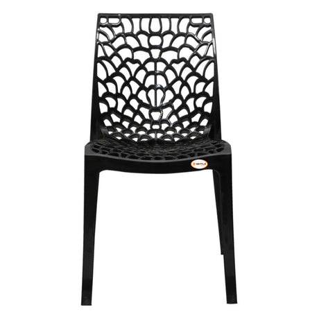Settle Emperor Armless Plastic Chair – Black
