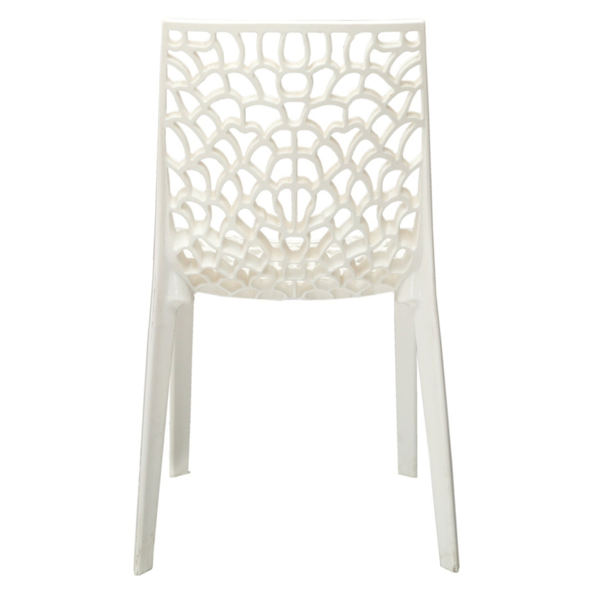 Settle Emperor Armless Plastic Chair – Milky White