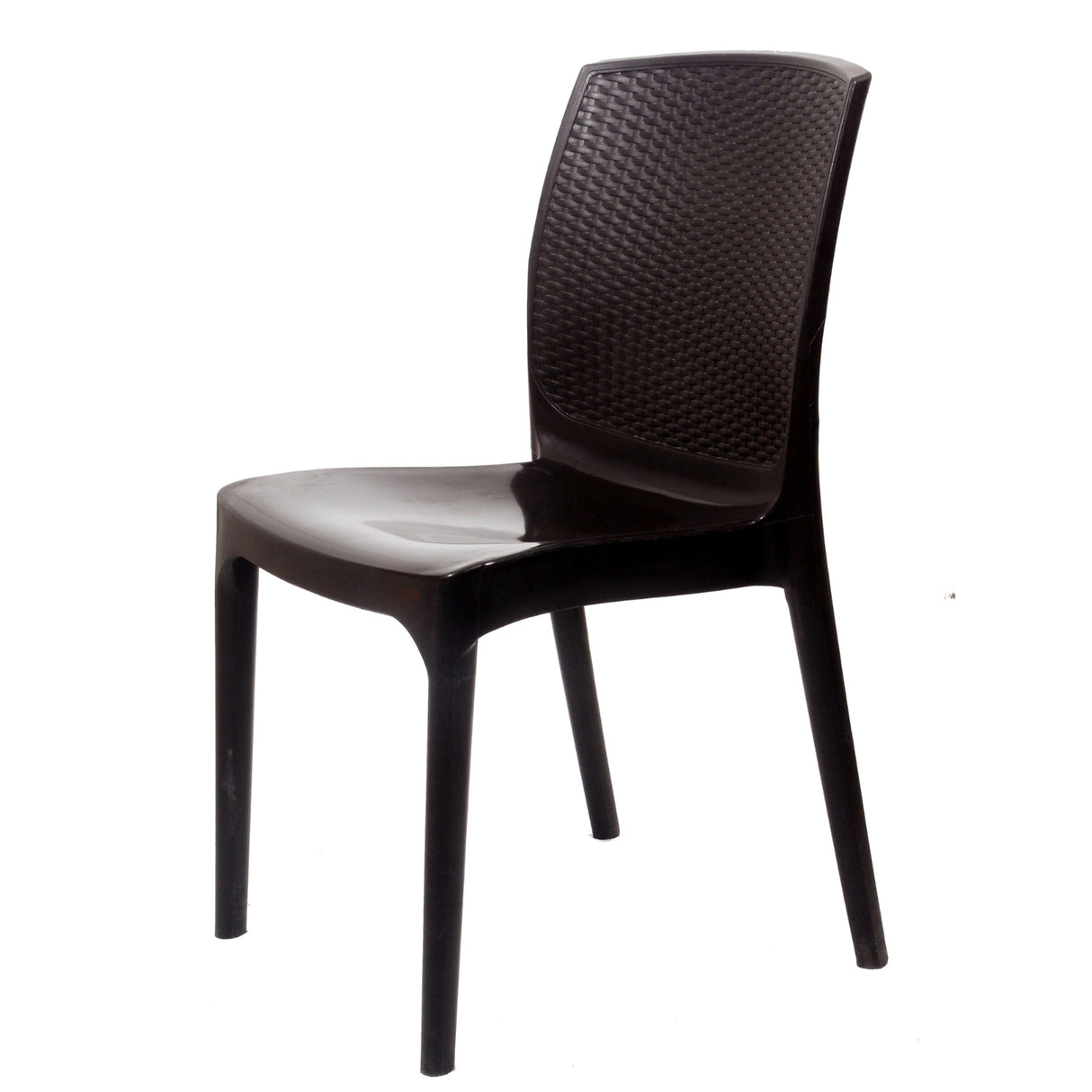 Settle Grandeur Armless Plastic Chair – Brown