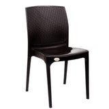 Settle Grandeur Armless Plastic Chair – Brown