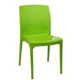 Settle Grandeur Armless Plastic Chair - Light Green