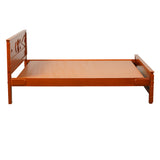 Settle Hayes Wooden Bed King Size - Teak Finish