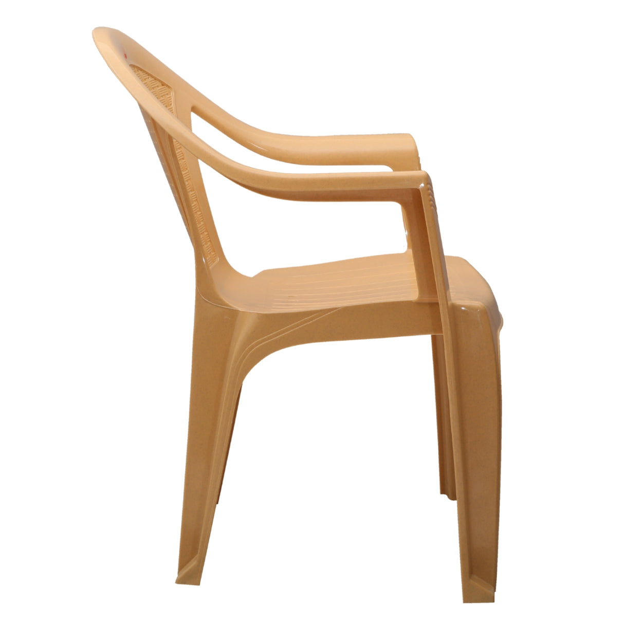 Settle Lite Arm Plastic Chair - Beige