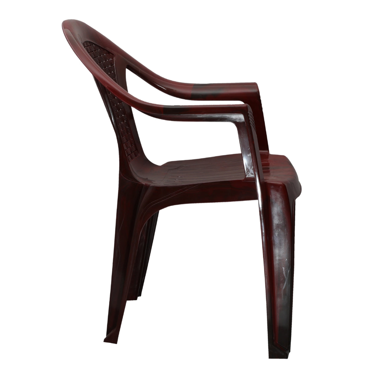 Settle Lite Arm Plastic Chair – Teakwood