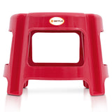 Settle Nova Plastic Foot Stool - Pearl Red