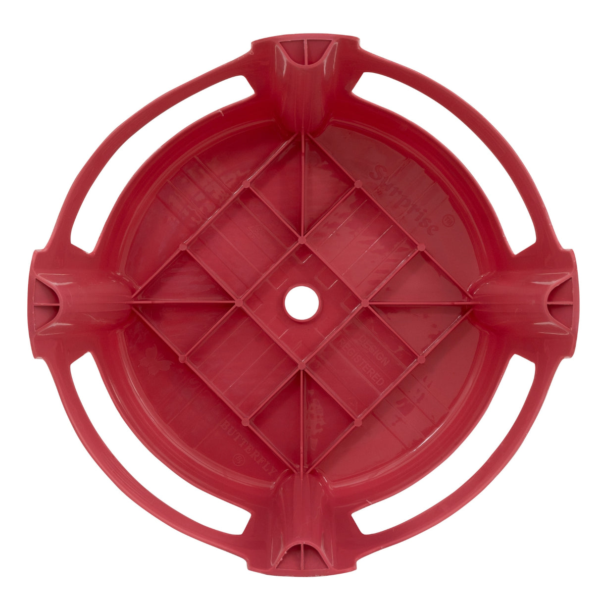 Settle Nova Plastic Foot Stool - Pearl Red
