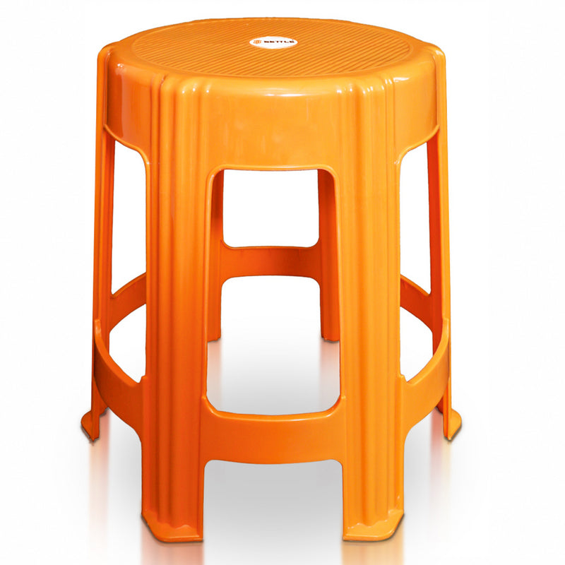 Settle Prime Plastic Stool – Light Orange