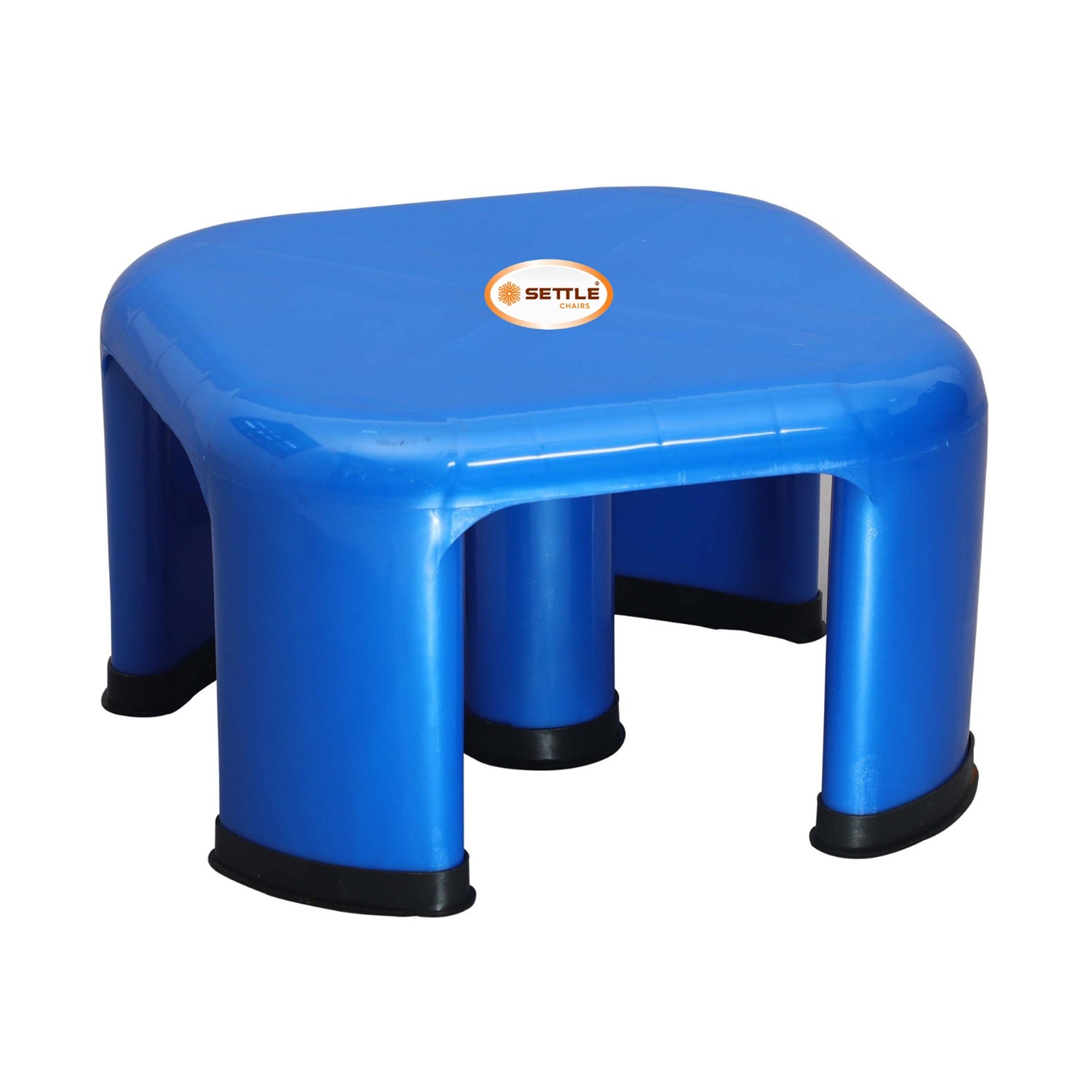 Settle Aura Plastic Foot Stool - Pearl Blue_1