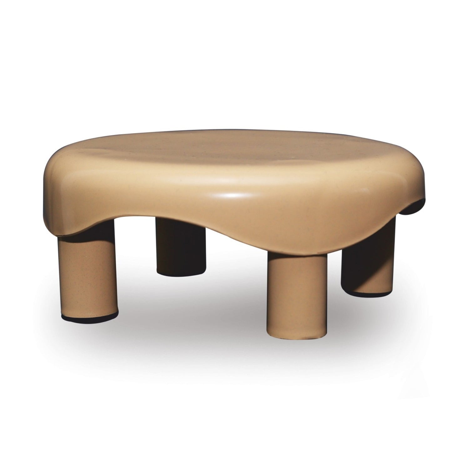 Settle Crest Plastic Foot Stool - Beige_2