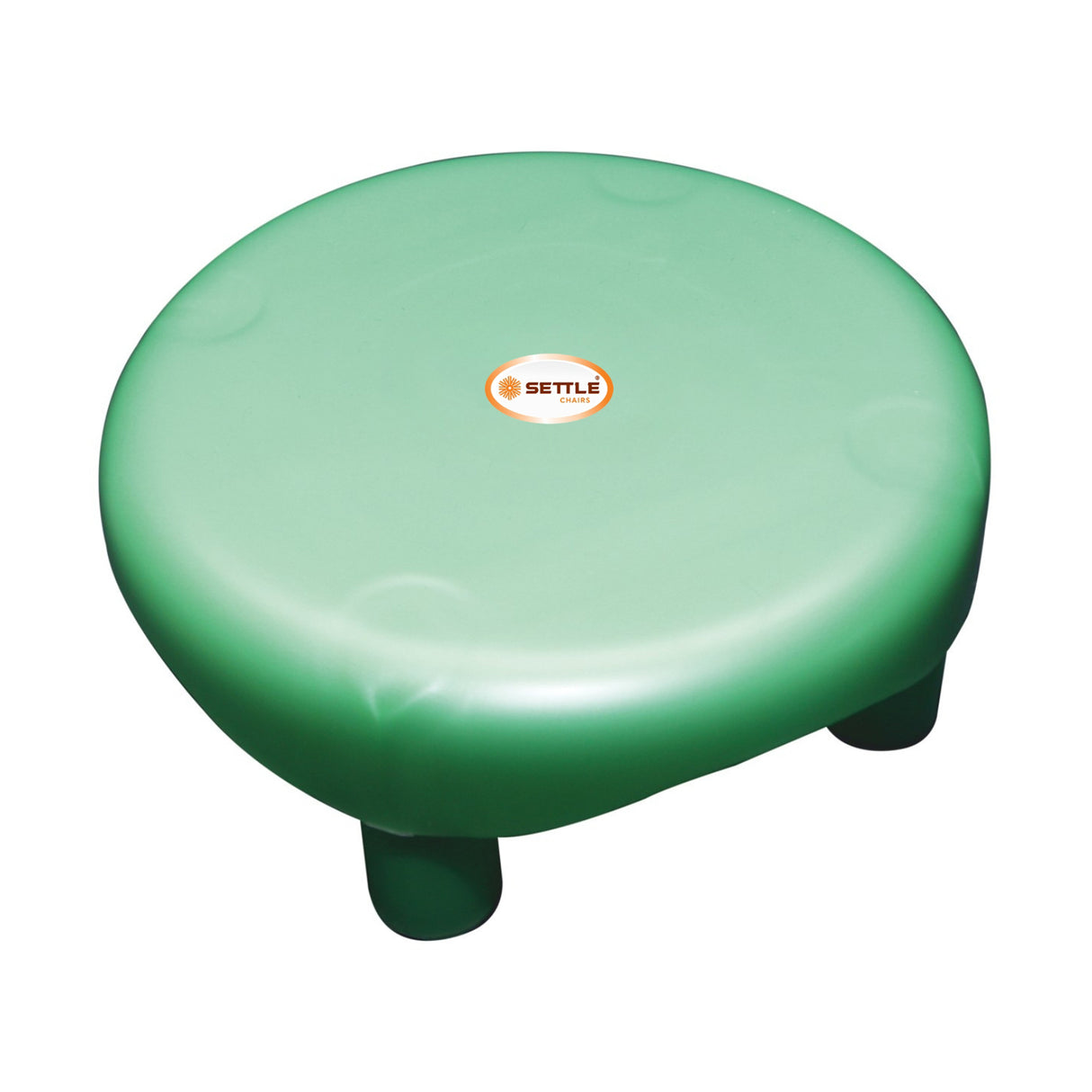 Settle Crest Plastic Foot Stool - Pearl Green_1