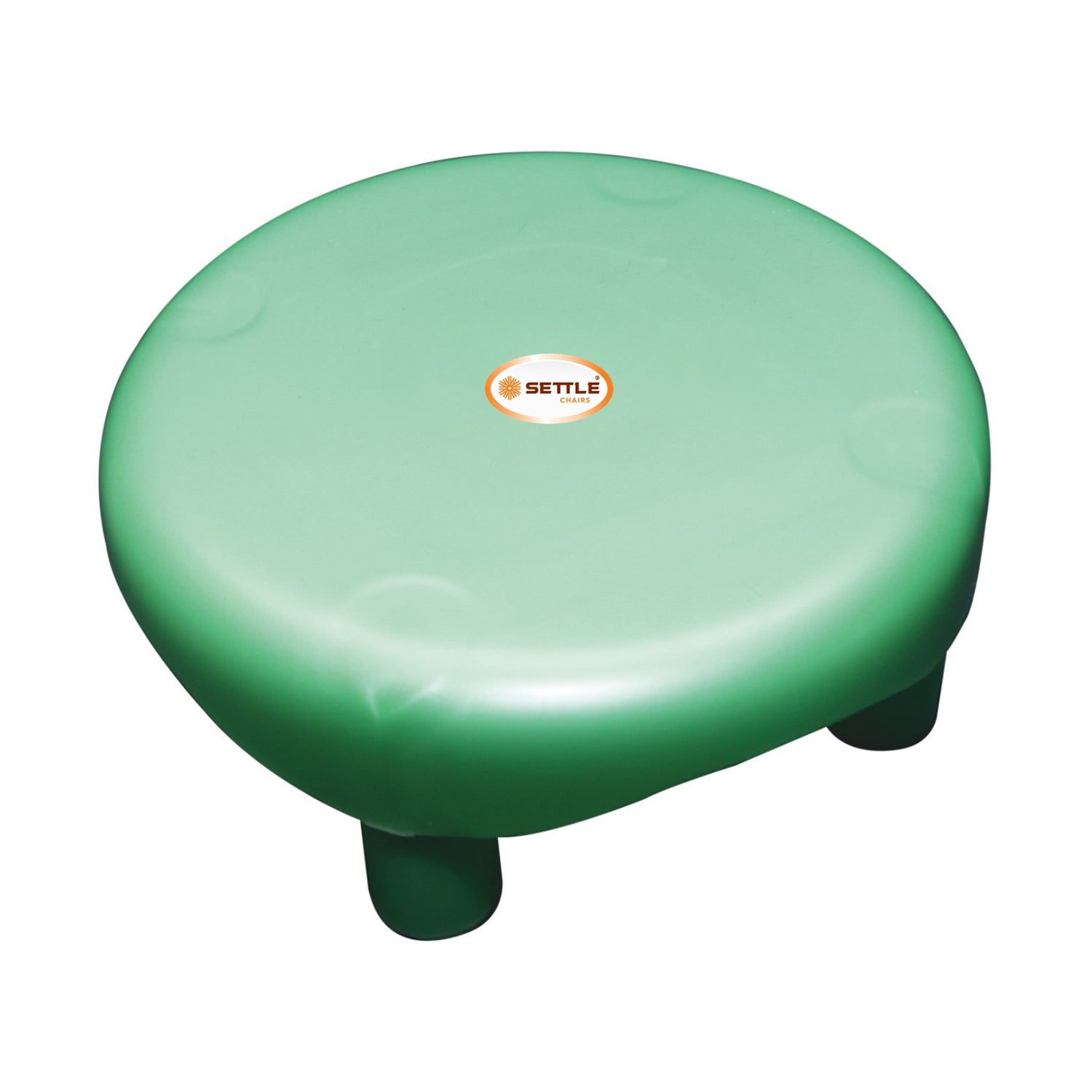 Settle Crest Plastic Foot Stool - Pearl Green_1