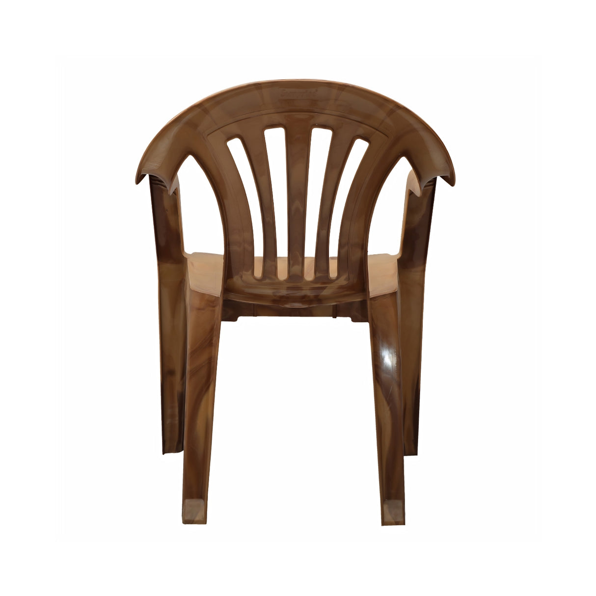 Settle Ease Arm Plastic Chair - Teakwood_03