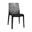 Settle Emperor Armless Plastic Chair - Black_1