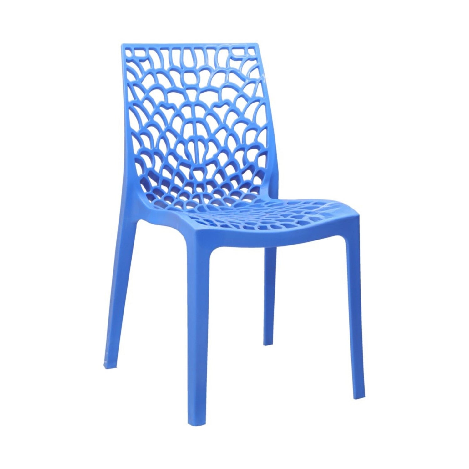 Settle Emperor Armless Plastic Chair - Blue_1
