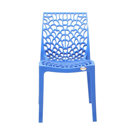 Settle Emperor Armless Plastic Chair - Blue_2