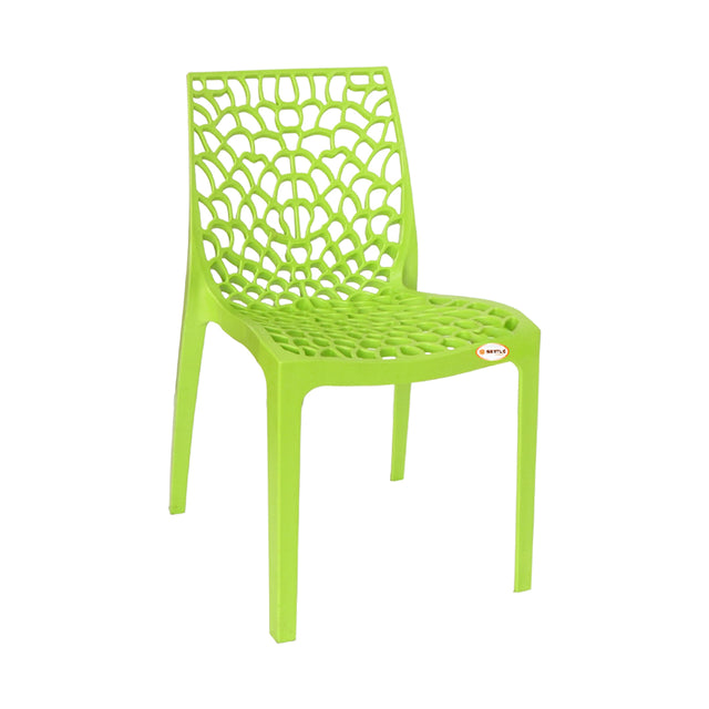 Settle Emperor Armless Plastic Chair - Light Green_1