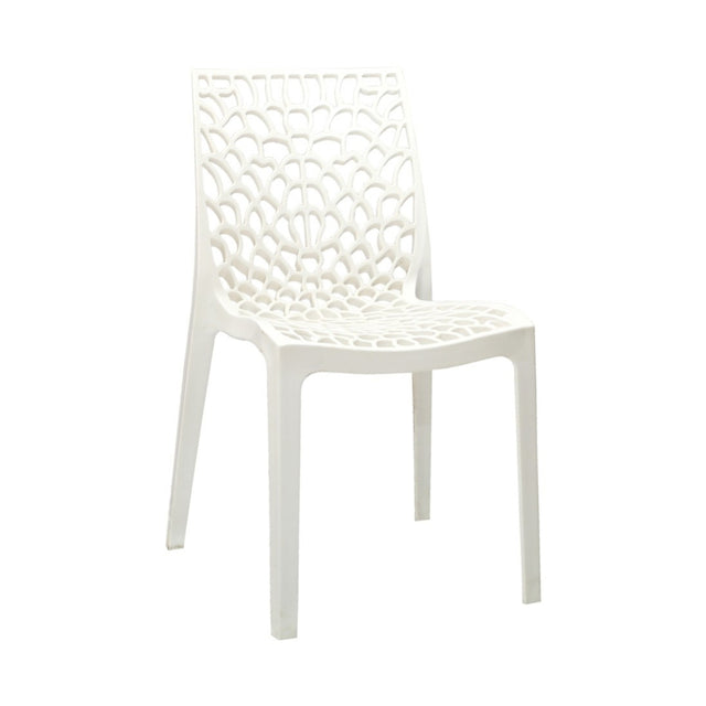 Settle Emperor Armless Plastic Chair - Milky White_1