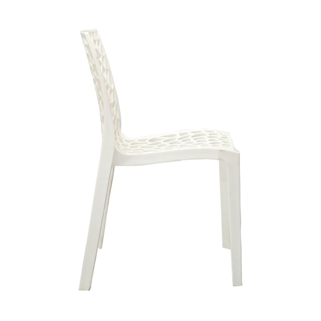 Settle Emperor Armless Plastic Chair - Milky White_3