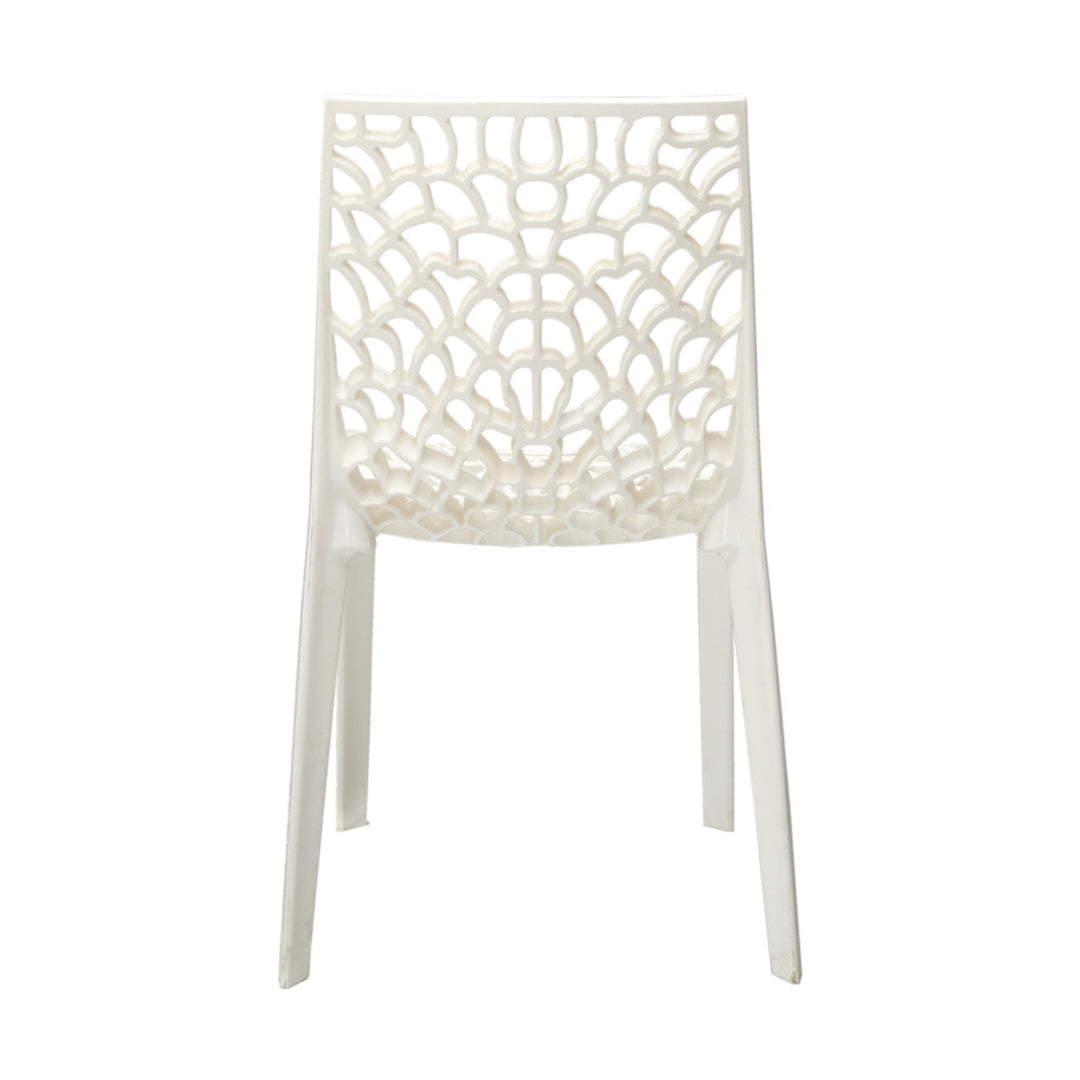 Settle Emperor Armless Plastic Chair - Milky White_4