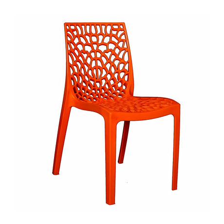 Settle Emperor Armless Plastic Chair - Orange_1