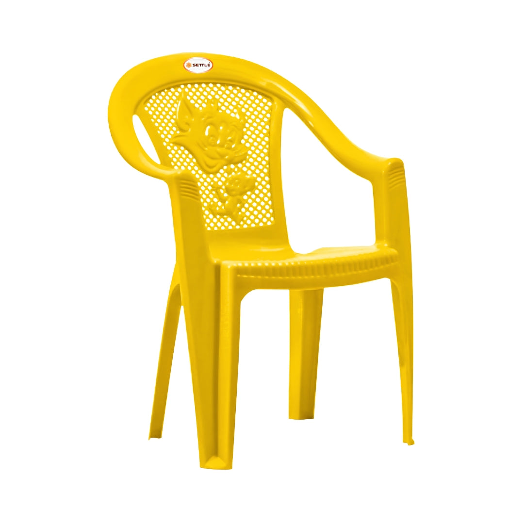 Settle Flex Arm Plastic Chair - Lemon Yellow