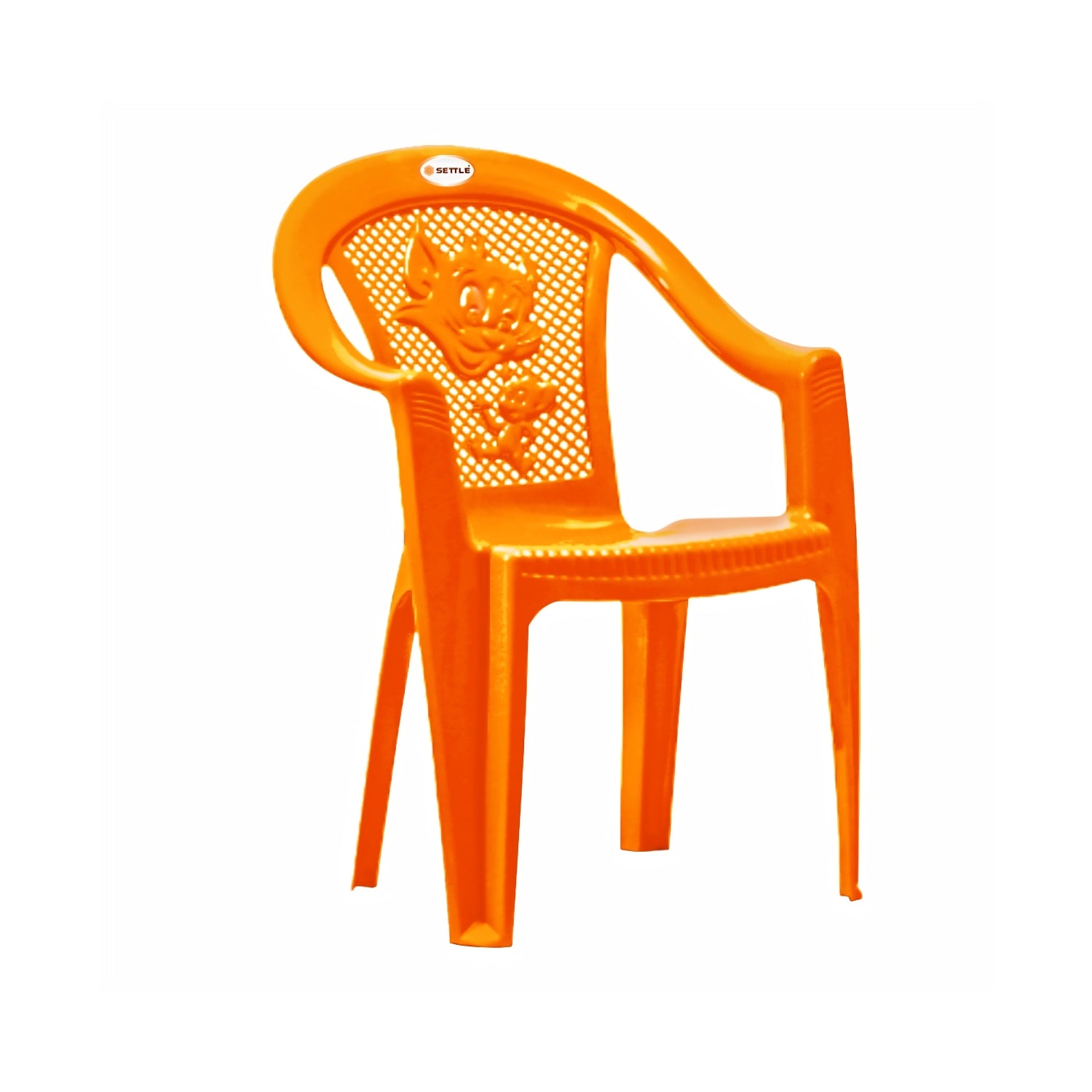 Settle Flex Arm Plastic Chair - Light Orange_01