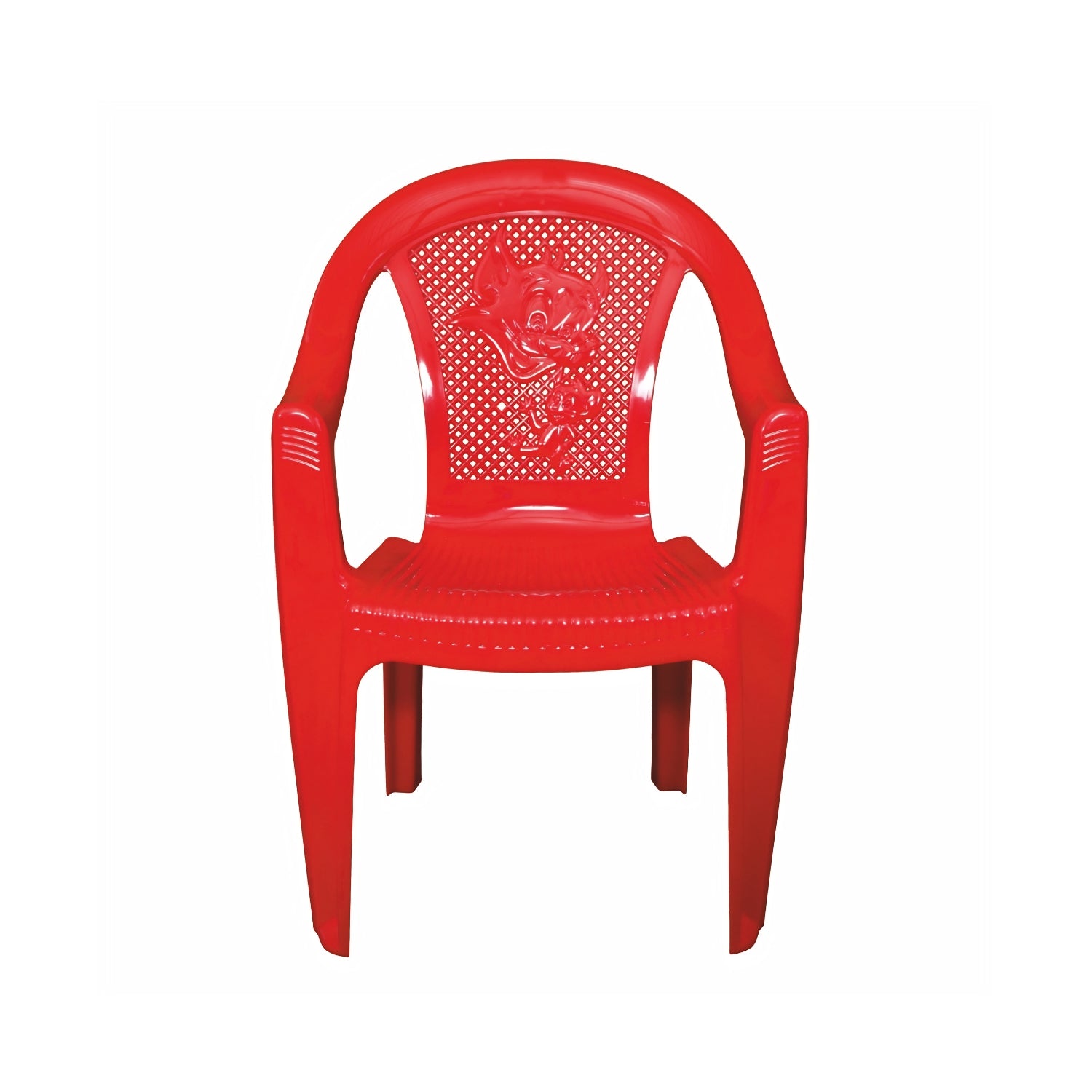 Settle Flex Arm Plastic Chair - Red_02