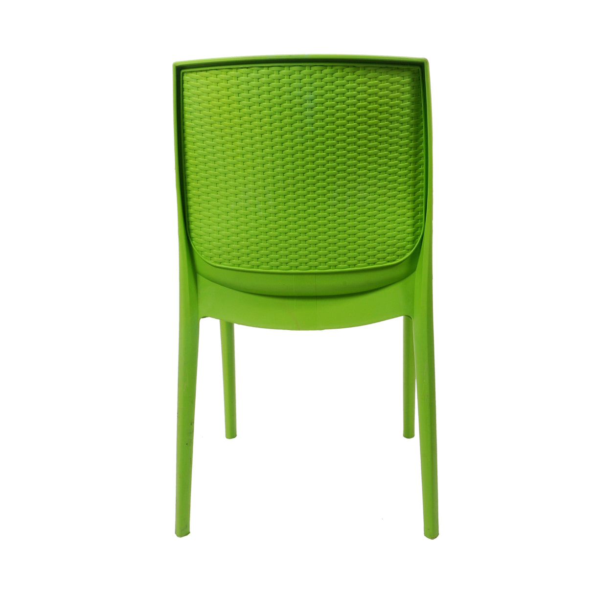 Settle Grandeur Armless Plastic Chair - Light Green_3