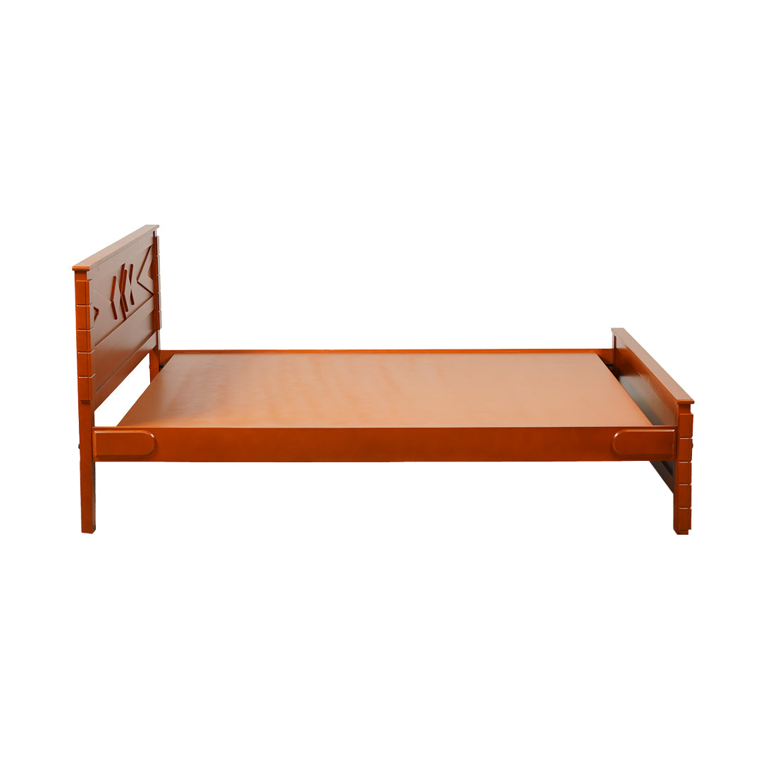 Settle Hayes Wooden Bed King Size - Teak Finish_3