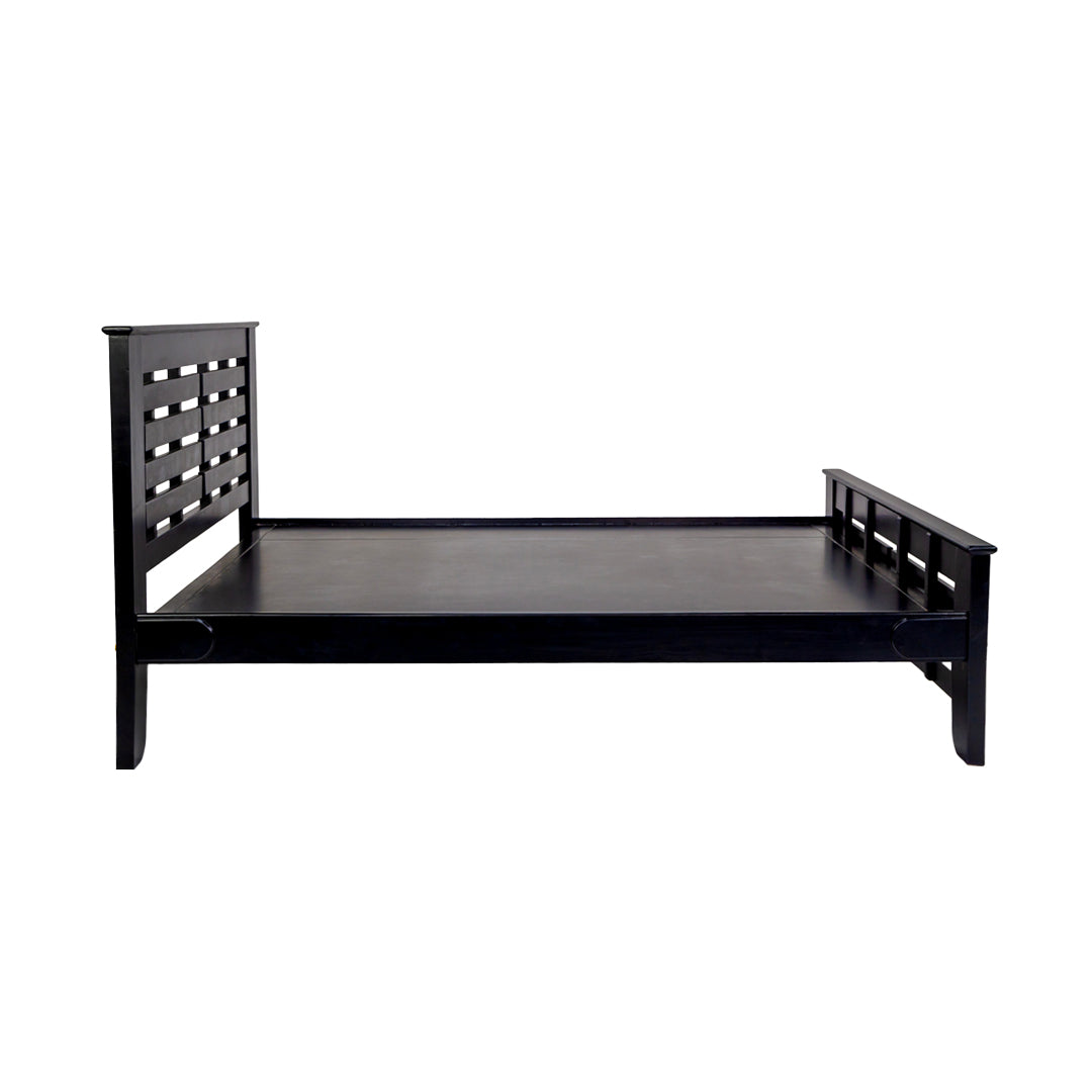 Settle Houston Elite Wooden Bed King Size - Dark Walnut Finish_3