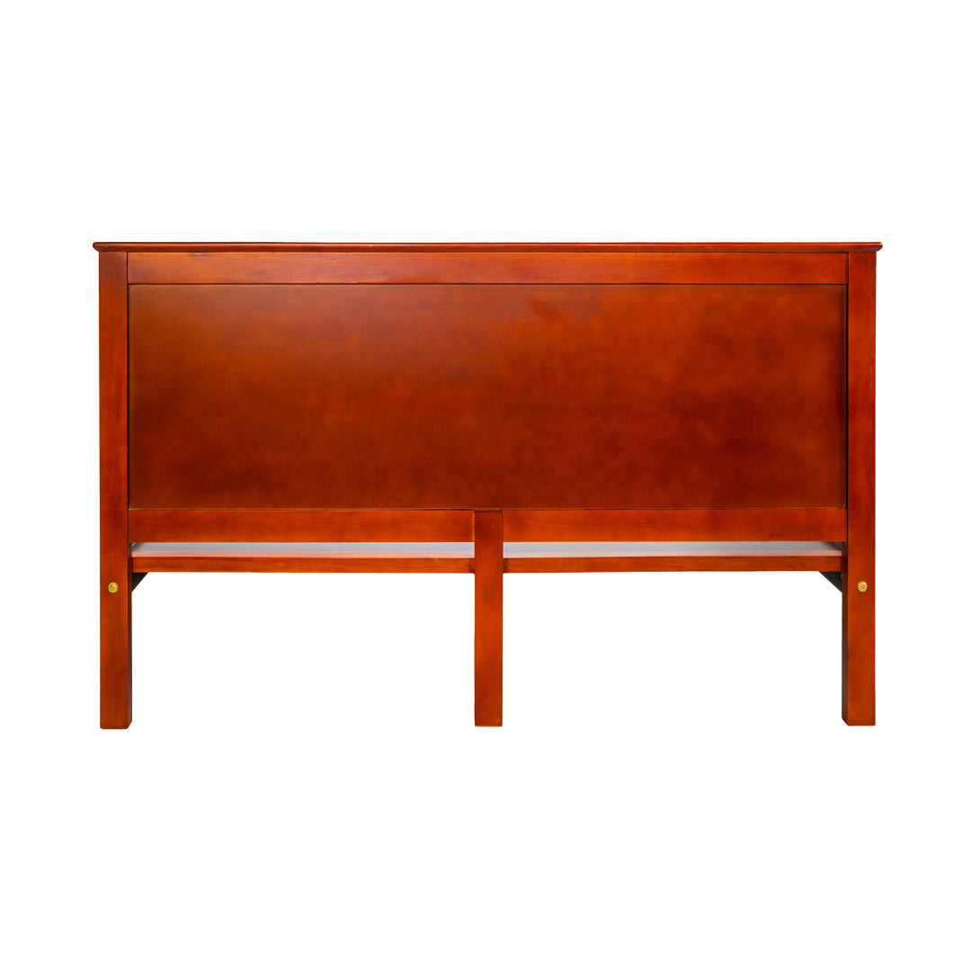 Settle Lincoln Wooden Bed Queen Size - Teak Finish_4