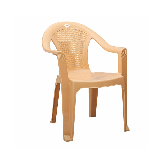 Settle Lite Arm Plastic Chair - Beige_01