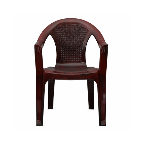 Settle Lite Arm Plastic Chair - Teakwood_2