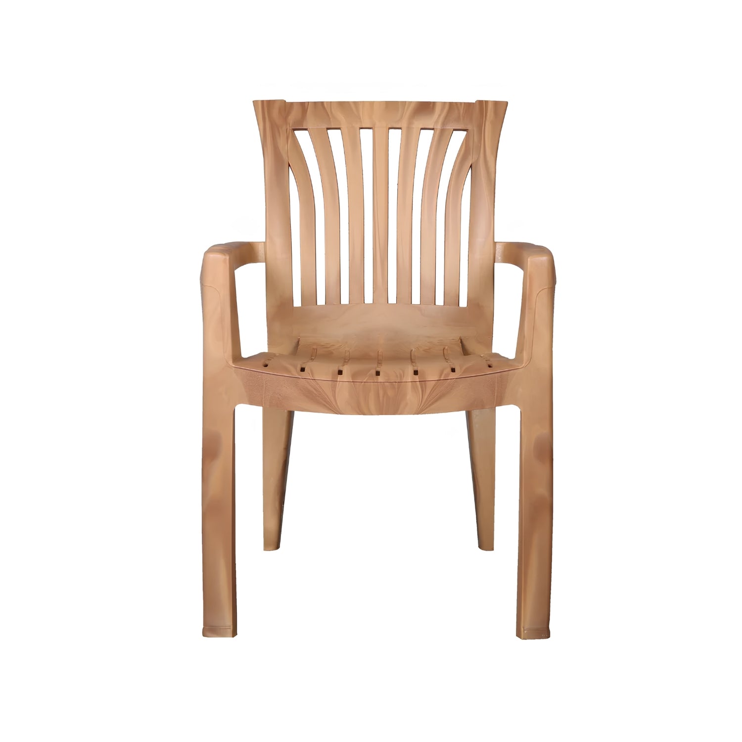 Settle Majestic Arm Plastic Chair - Teakwood_2