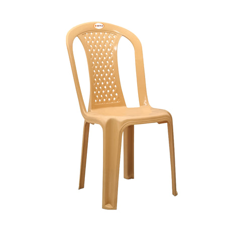 Settle Neo Armless Plastic Chair - Beige_1