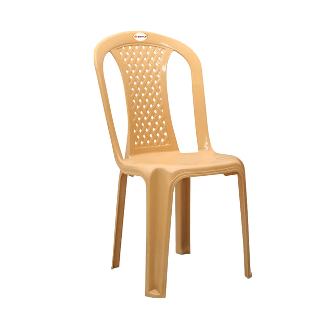 Settle Neo Armless Plastic Chair - Beige_1