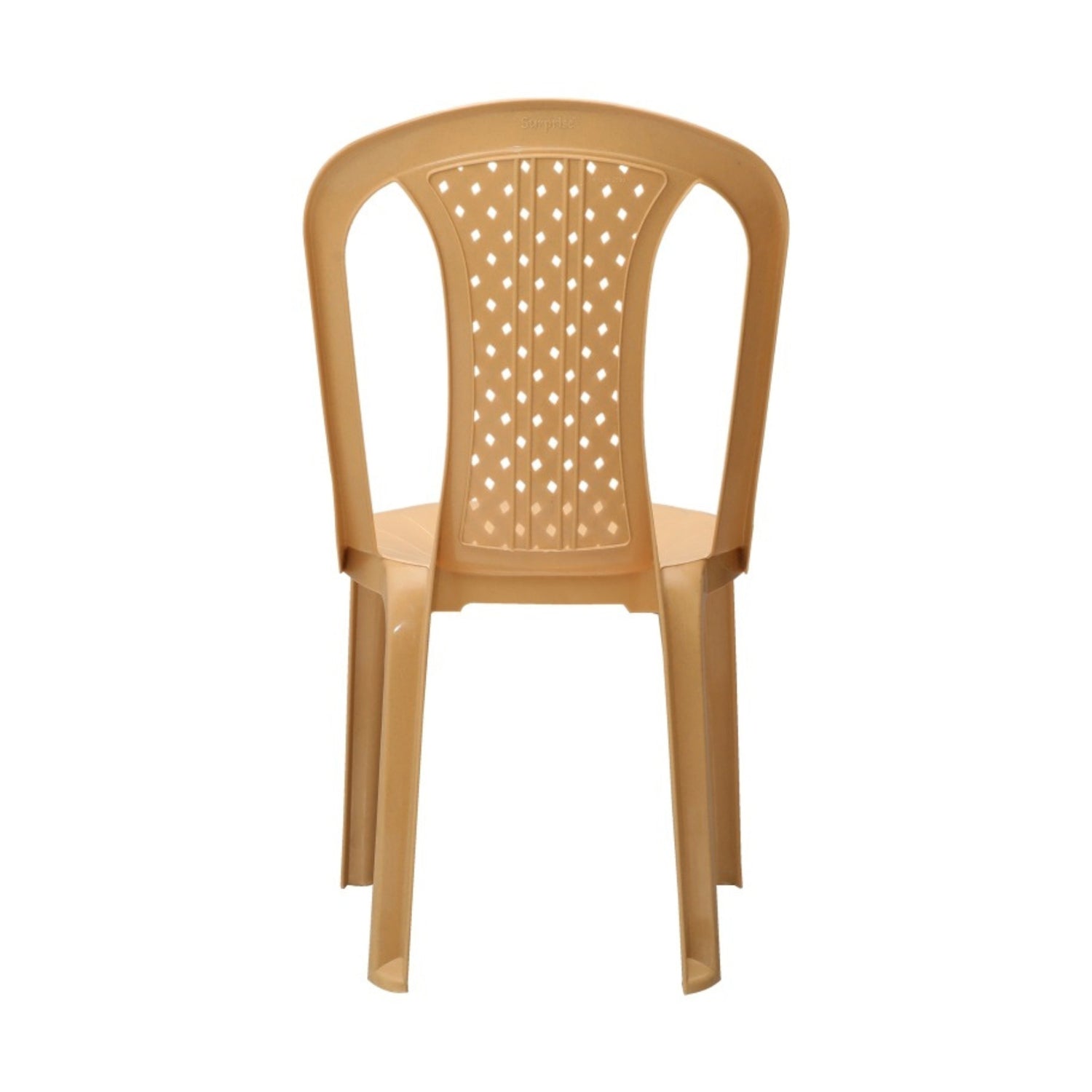 Settle Neo Armless Plastic Chair - Beige_3