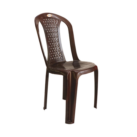 Settle Neo Armless Plastic Chair - Rosewood_1