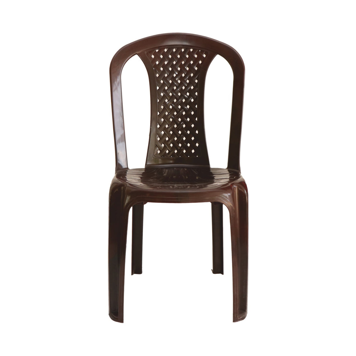 Settle Neo Armless Plastic Chair - Rosewood_2