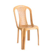 Settle Neo Comfort Armless Plastic Chair - Teakwood_1
